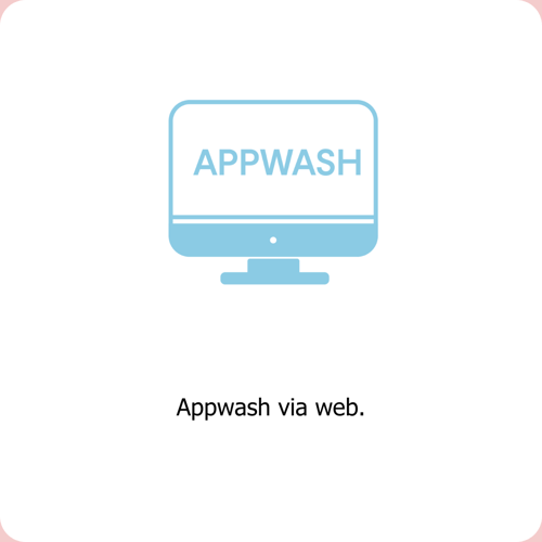 Use Appwash via web. 