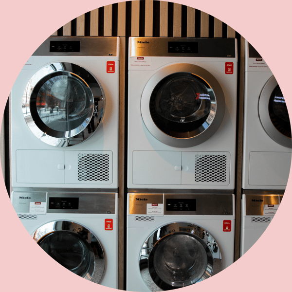 Clean Kokos uses industrial machines from Miele, known for their low consumption values and maximum efficiency. 