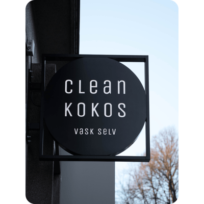 Clean Kokos laundromat in Bergen.