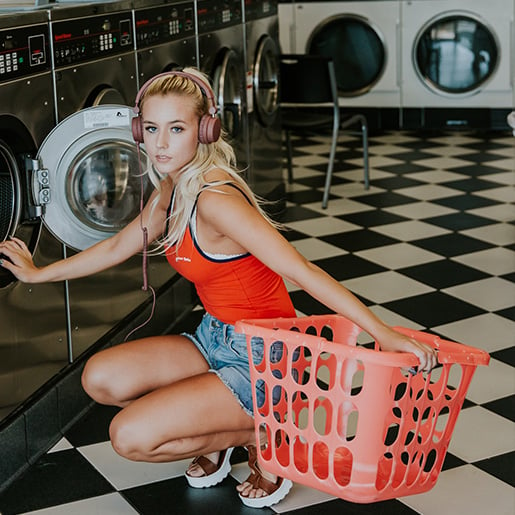 Laundry girl