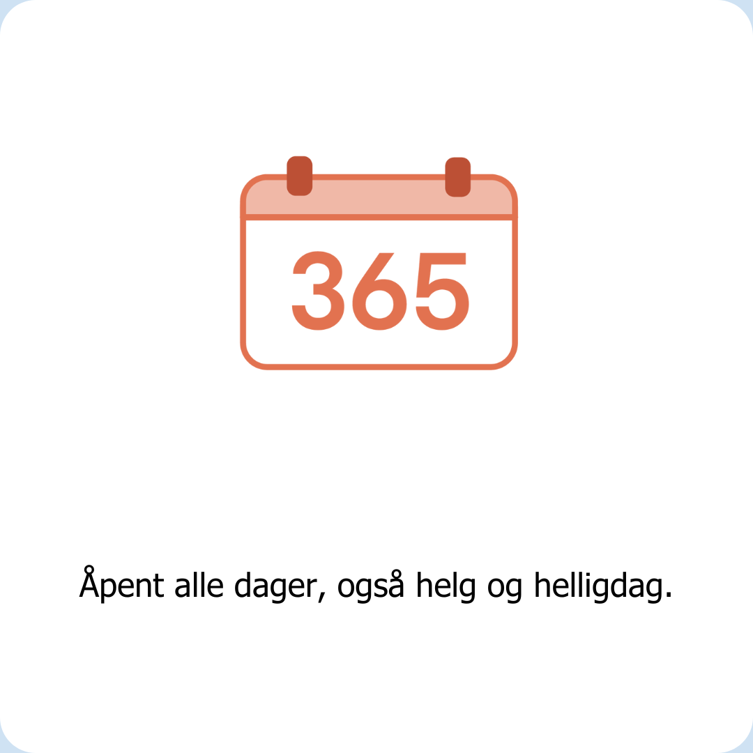 Clean Kokos selvbetjente vaskerier er åpne alle dager inkludert helg og helligdag.