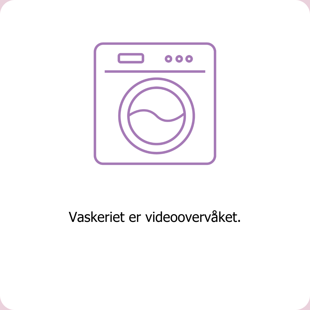 Clean Kokos selvbetjente vaskerier er videoovervåket.