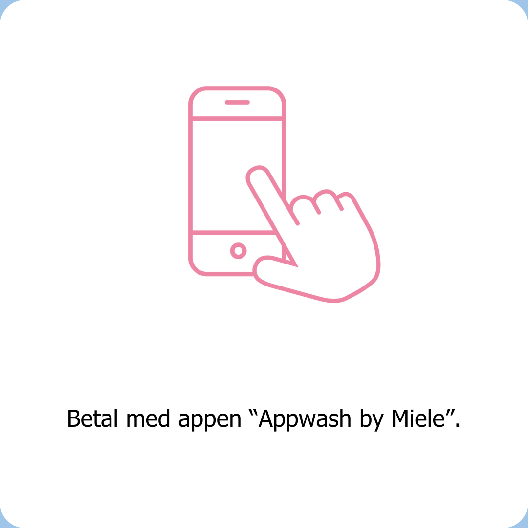 Hos Clean Kokos kan du betale med appen "Appwash by Miele".
